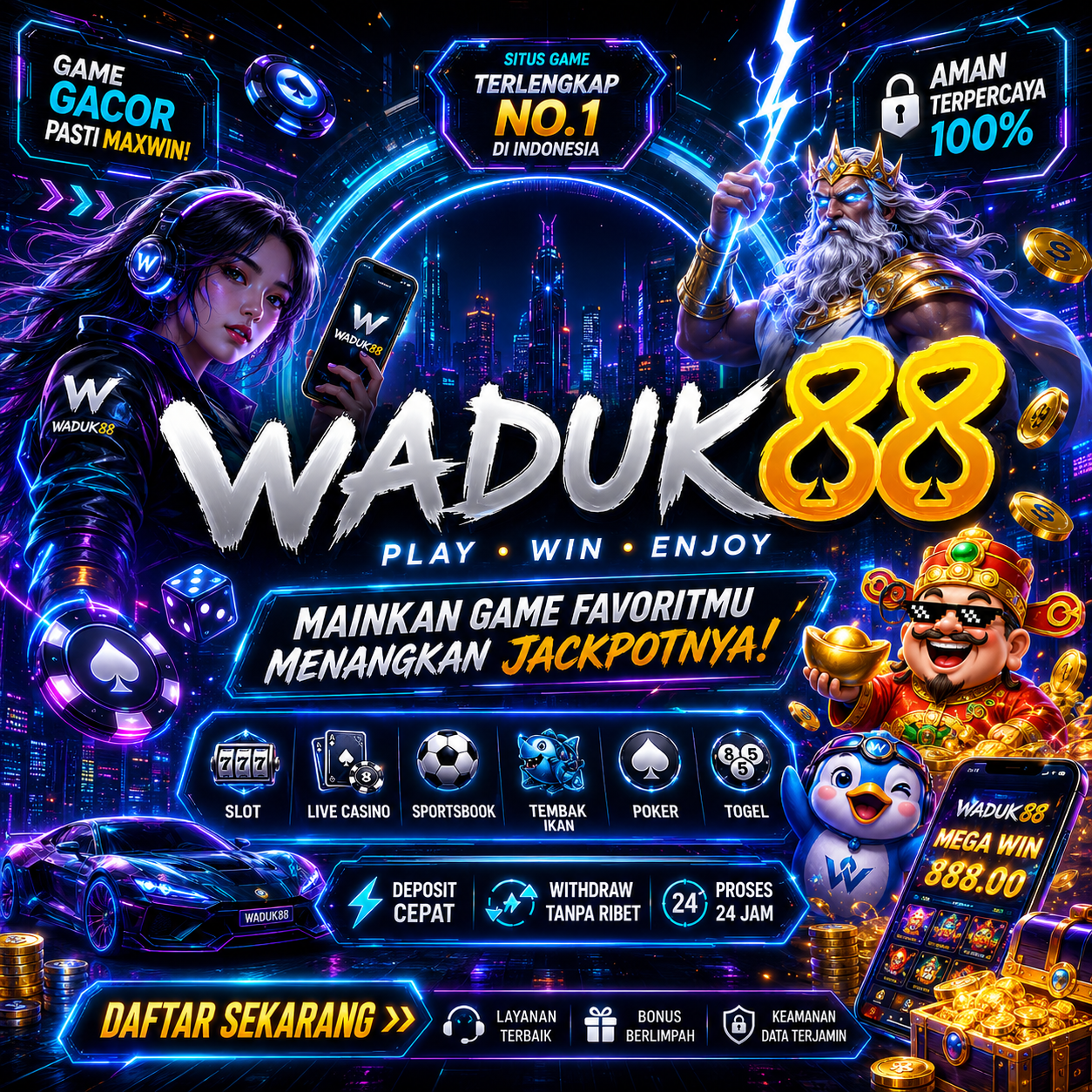 WADUK88: Situs Online Paling Mantap Buat Bersantai Sambil Profit 2026